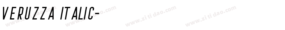 Veruzza Italic字体转换